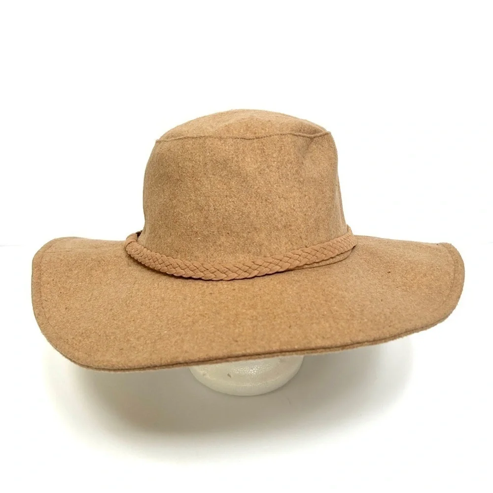 NWT - ASN Hats “Harper” Floppy Boater Felt Festival Hat